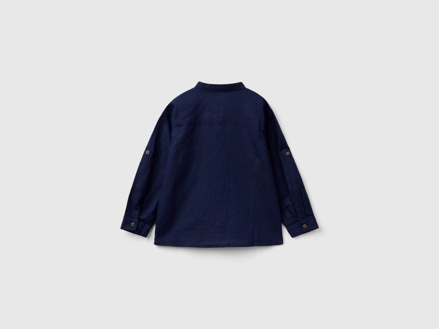 Mandarin Collar Shirt In Linen Blend_5Ok4Gq01L_252_02