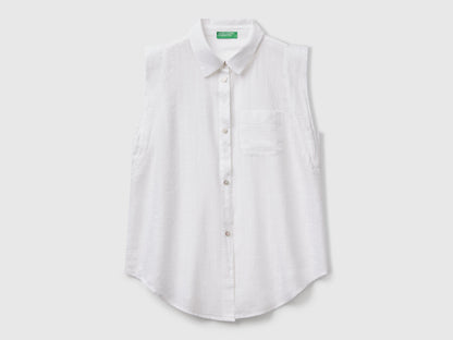 Benetton_Sleeveless Shirt with Knot_5ONVDQ0C1_101_03