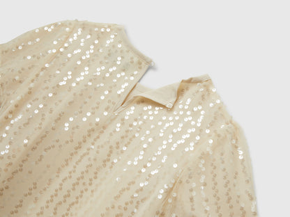 Benetton_Creamy White_Blouse with Sequins_5PAYCQ04G_901_03