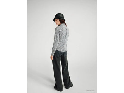 Benetton Black Women Patterned Shirt in Lightweight Cotton SKU: 5Q6SDQ0AY_62E Image 02