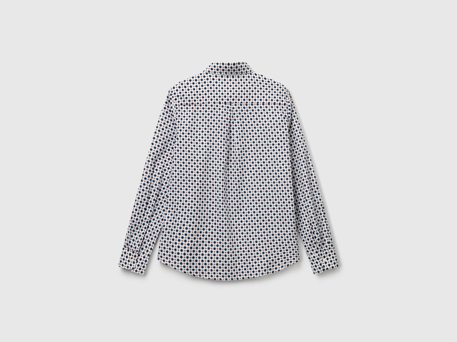 Beneton_Patterned Shirt in Lightweight Cotton_5Q6SDQ0AY_62G_05