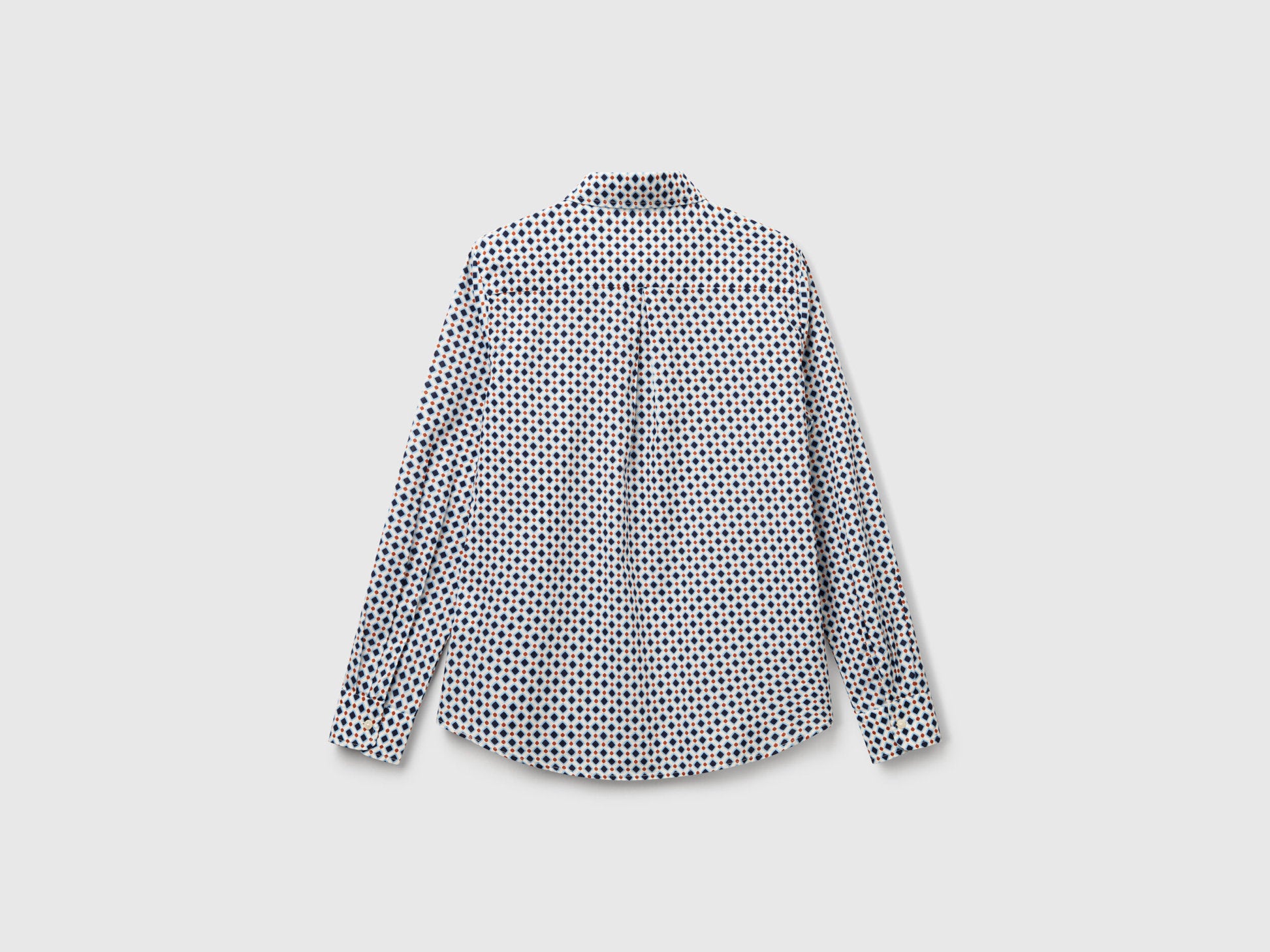 Beneton_Patterned Shirt in Lightweight Cotton_5Q6SDQ0AY_62G_05