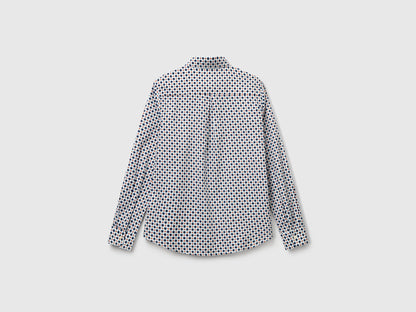 Beneton_Patterned Shirt in Lightweight Cotton_5Q6SDQ0AY_62G_05