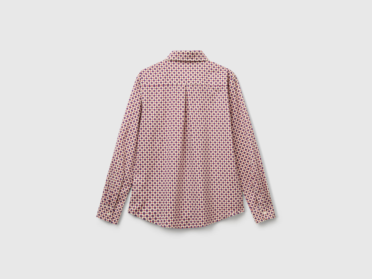 Benetton_Multi-Color_Patterned Shirt in Lightweight Cotton_5Q6SDQ0AY_62H_05