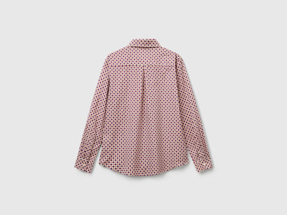Benetton_Multi-Color_Patterned Shirt in Lightweight Cotton_5Q6SDQ0AY_62H_05
