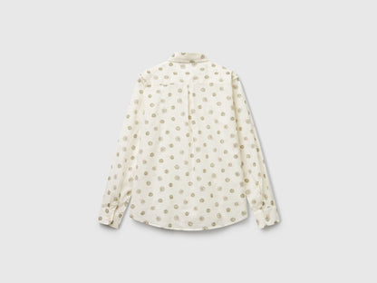Beneton_Patterned Shirt in Lightweight Cotton_5Q6SDQ0AY_66M_05