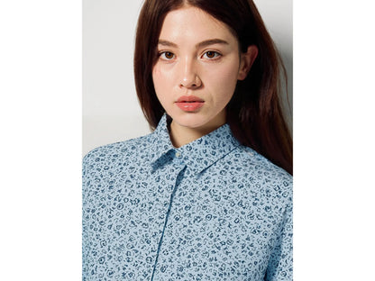 Benetton_Multi-Color_Patterned Shirt in Lightweight Cotton_5Q6SDQ0AY_67A_04