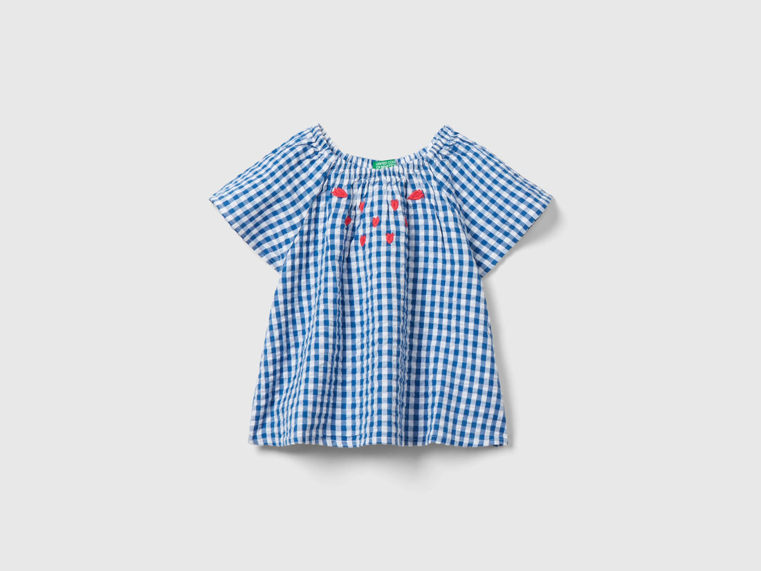 Vichy Shirt With Embroidery_5Qkugq01X_901_01