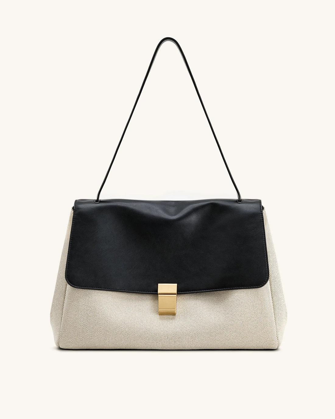 JW PEI Black Canvas  Hilary Shoulder Bag  SKU: 5S258-11_Black Canvas Image 01