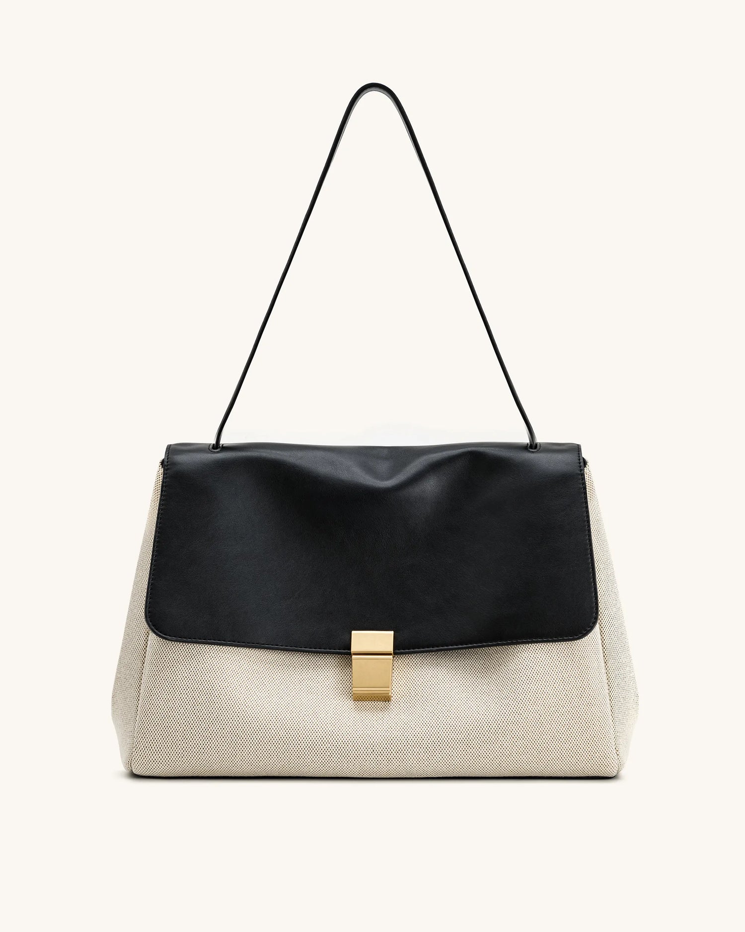 JW PEI Black Canvas  Hilary Shoulder Bag  SKU: 5S258-11_Black Canvas Image 01