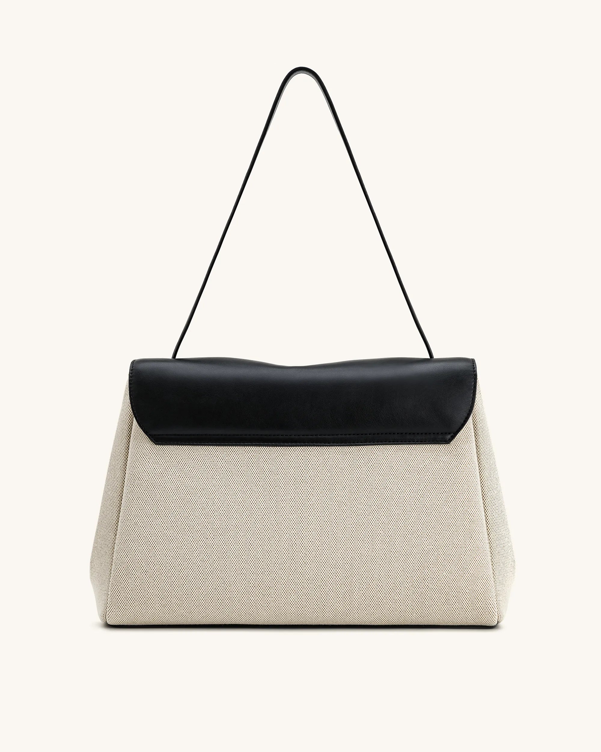 JW PEI Black Canvas  Hilary Shoulder Bag  SKU: 5S258-11_Black Canvas Image 03