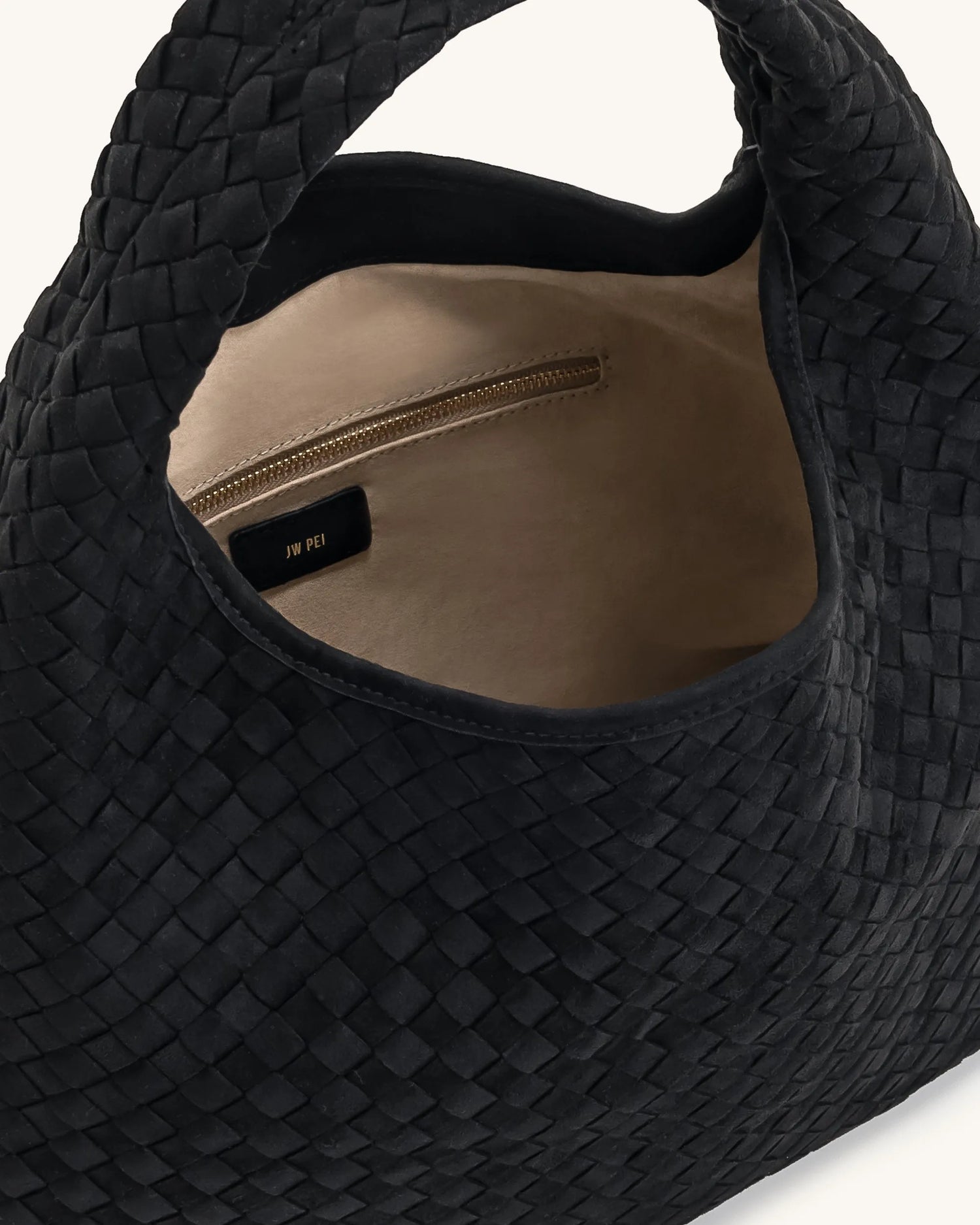 JW PEI_Black_Iaura Faux Suede Woven Shoulder Bag_5S286-1_Black_05