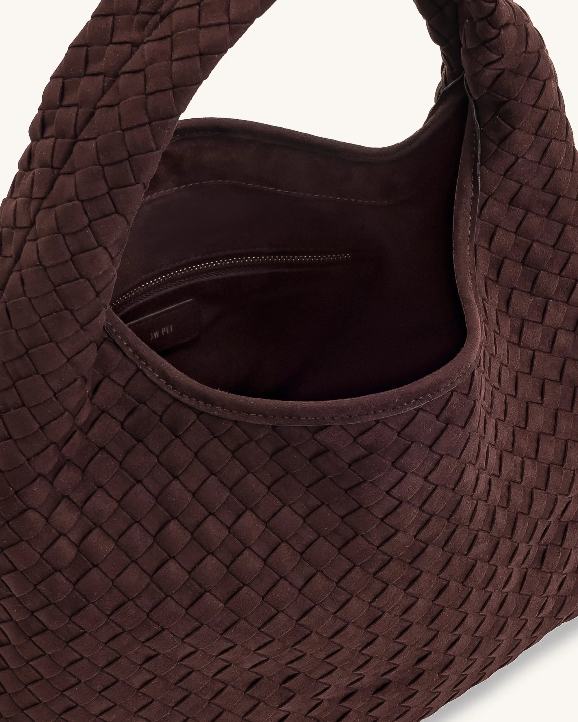 JW PEI_Dark Brown_Iaura Faux Suede Woven Shoulder Bag_5S286-3_Dark Brown_04