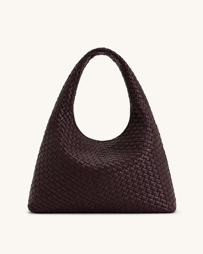 JW PEI_Deep Burgundy_Iaura Woven Shoulder Bag_5S286-4_Deep Burgundy_01