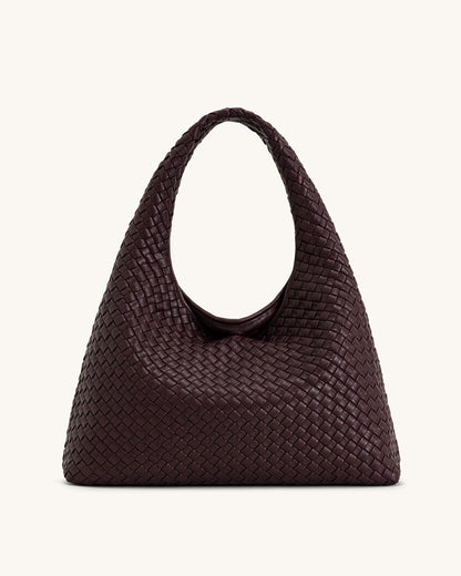 JW PEI_Deep Burgundy_Iaura Woven Shoulder Bag_5S286-4_Deep Burgundy_04