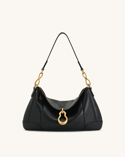JW PEI_Black_Jayla Metal Pendant Embellished Shoulder Bags_5S299-1_Black_01