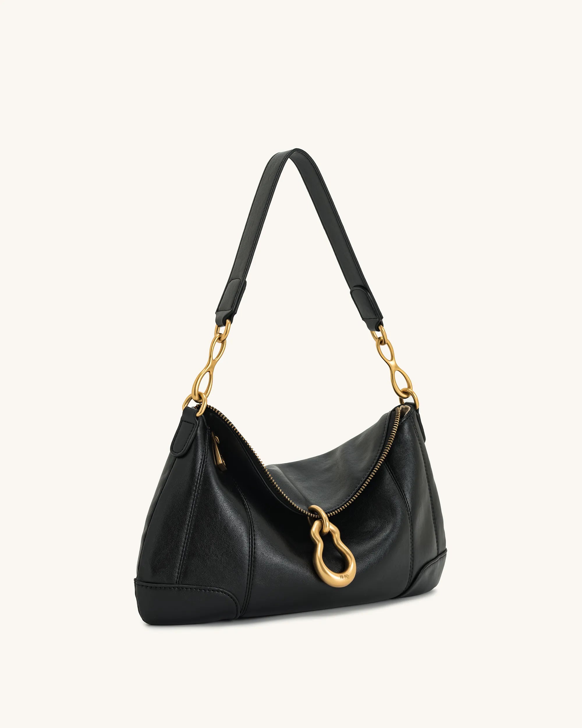 JW PEI_Black_Jayla Metal Pendant Embellished Shoulder Bags_5S299-1_Black_03
