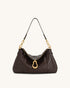 JW PEI_Dark Brown_Jayla Metal Pendant Embellished Shoulder Bags_5S299-3_Dark Brown_01