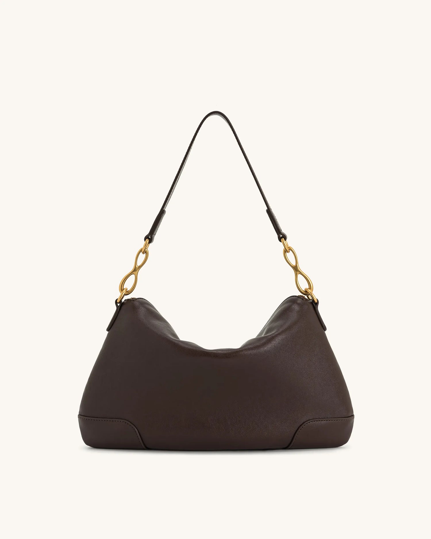 JW PEI_Dark Brown_Jayla Metal Pendant Embellished Shoulder Bags_5S299-3_Dark Brown_02