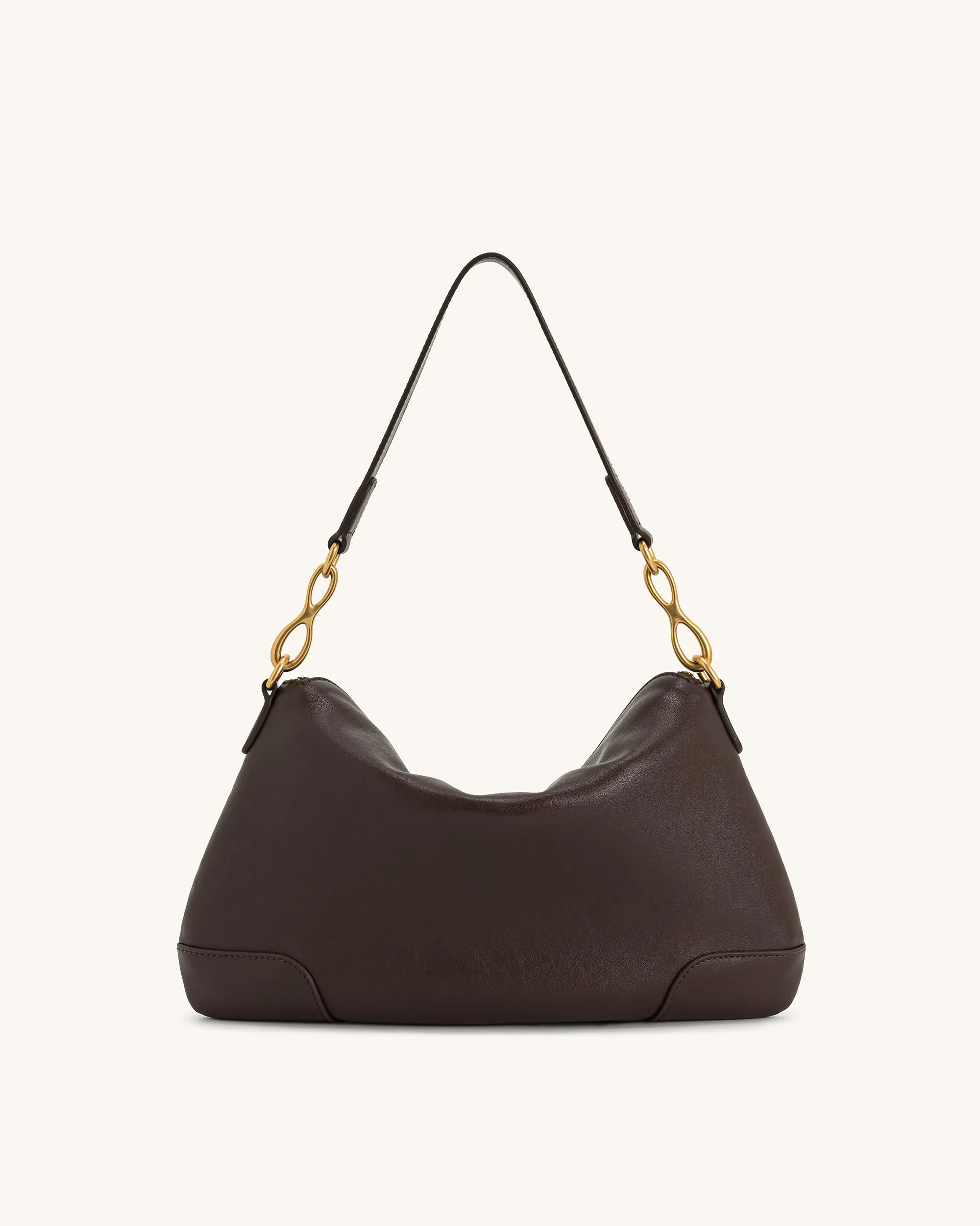 JW PEI_Dark Brown_Jayla Metal Pendant Embellished Shoulder Bags_5S299-3_Dark Brown_02