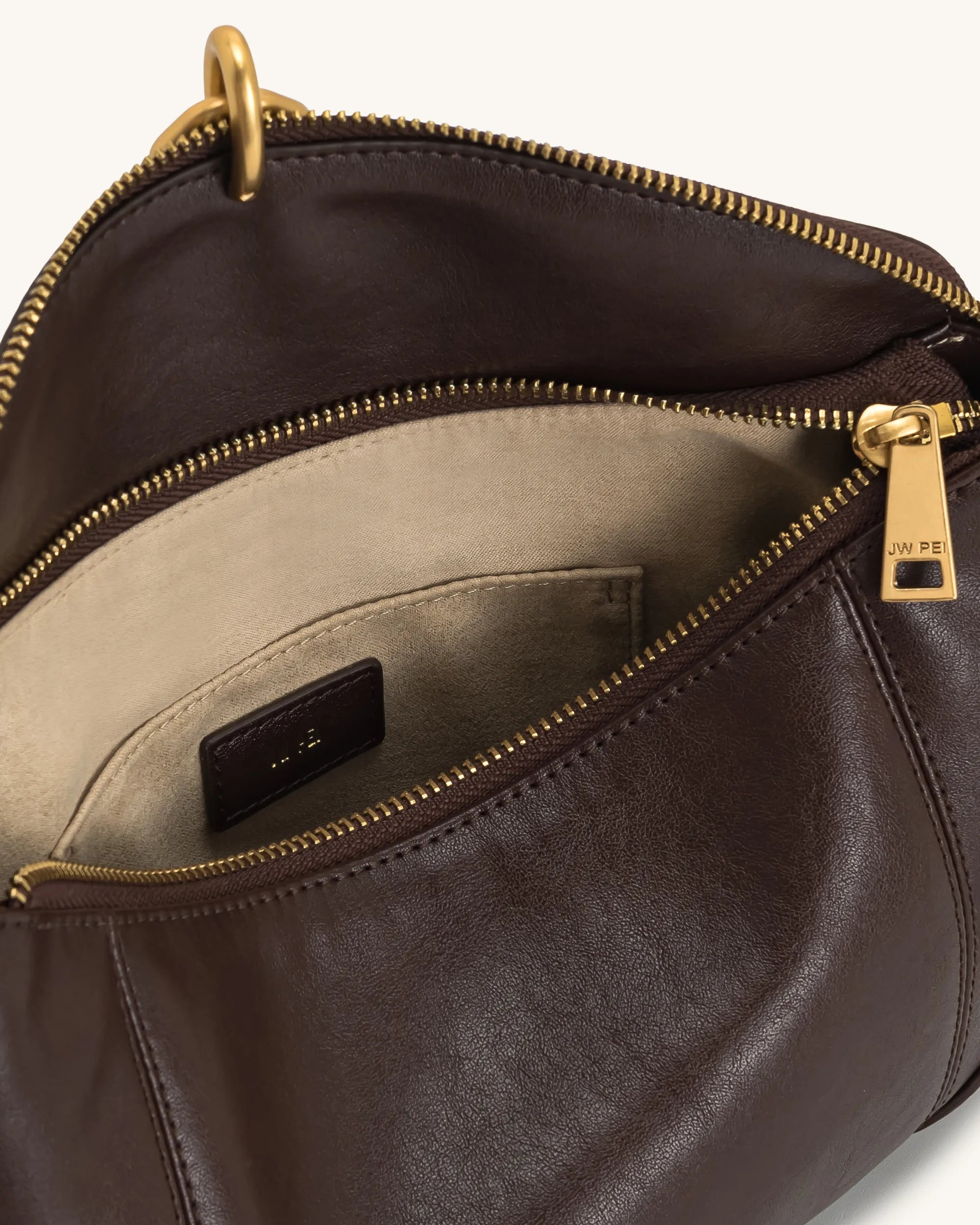 JW PEI_Dark Brown_Jayla Metal Pendant Embellished Shoulder Bags_5S299-3_Dark Brown_04