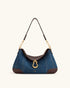 JW Pei Blue Denim Women Jayla Metal Pendant Embellished Shoulder Bag SKU: 5S299-5_Blue Denim Image 01