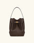 JW PEI Mocha Brown Women Clara Lock Accent Bucket Shoulder Bag - Mocha Brown SKU: 5S394-3_Mocha Brown Image 01