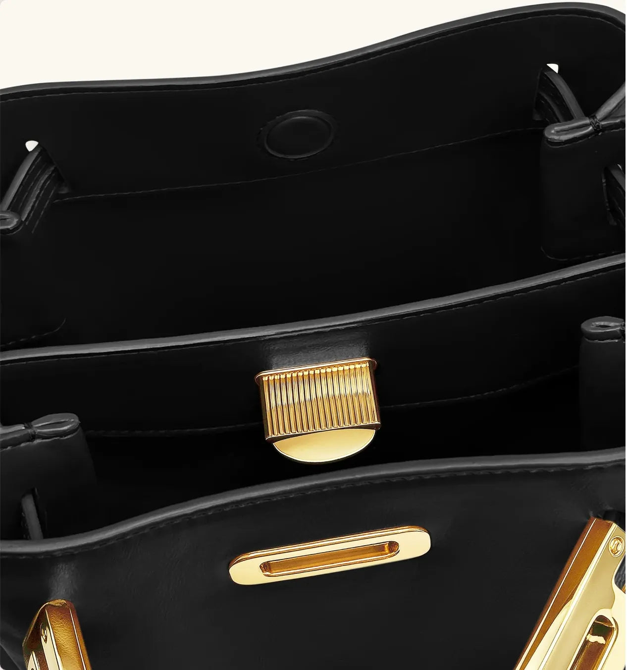 JW PEI Black  Charlene Double Buckle Hobo Bag  SKU: 5S401-1_Black Image 04