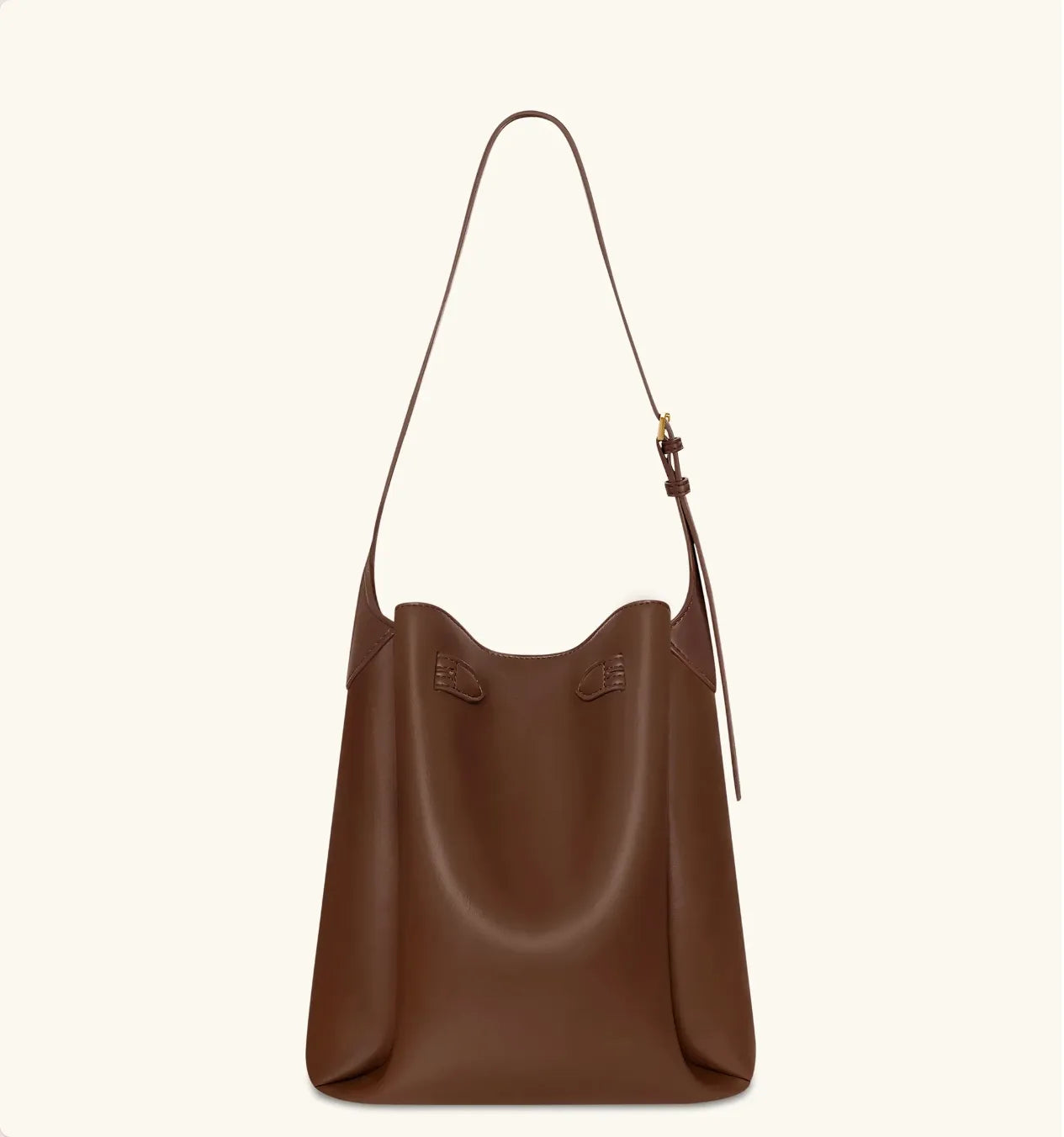JW PEI Brown  Charlene Double Buckle Hobo Bag  SKU: 5S401-32_Brown Image 03