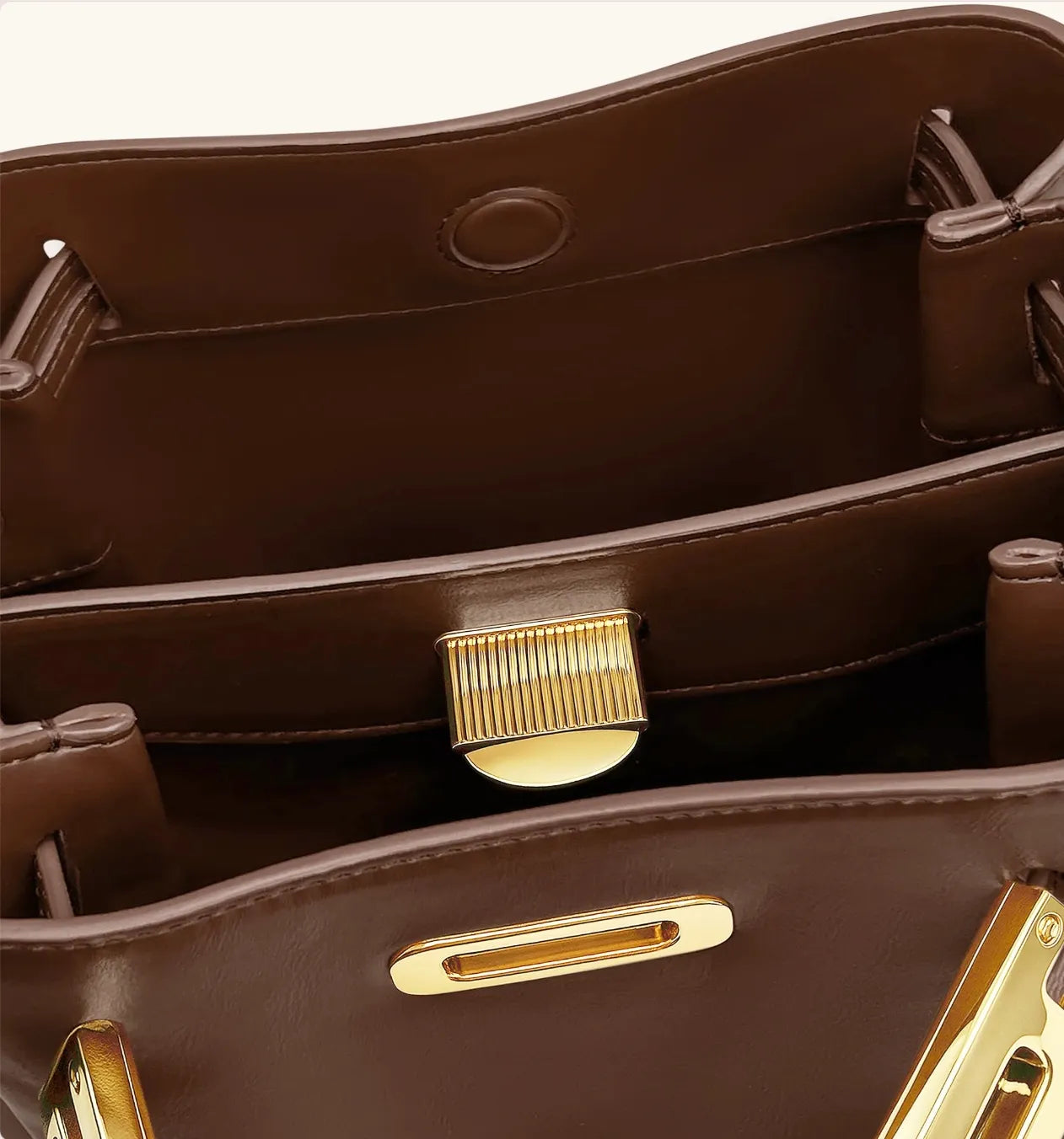 JW PEI Brown  Charlene Double Buckle Hobo Bag  SKU: 5S401-32_Brown Image 04