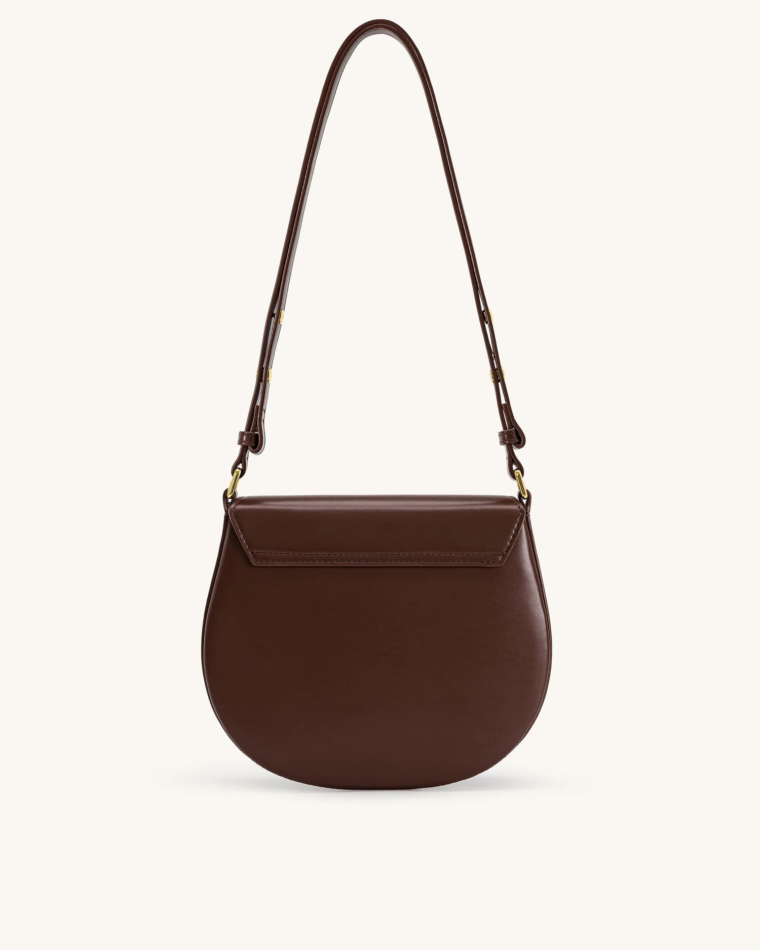 JW PEI Brown Women Diana Ring Flap Saddle Bag - Brown SKU: 5S403-3_Brown Image 03