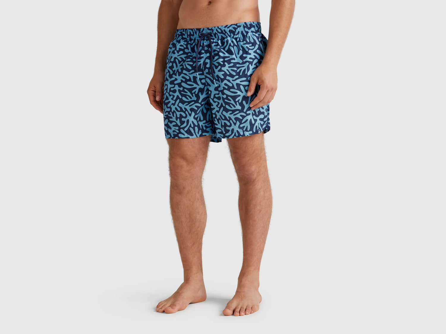 Benetton_Patterned Swim Trunks in Nylon_5S486X00W_71J_01