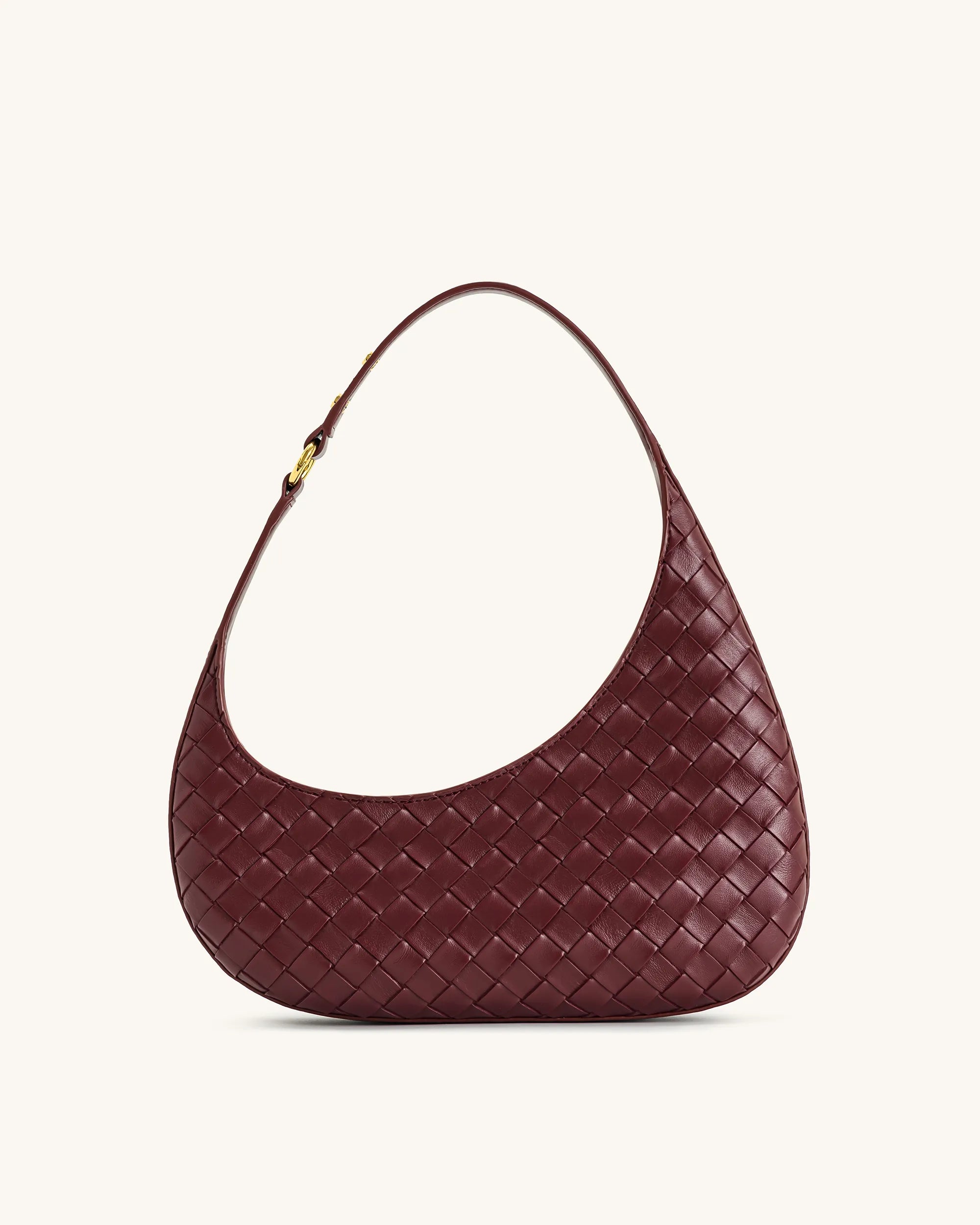 JW PEI_Burgundy_Harlee Weave Texture Shoulder Bags_5S61-44_Burgundy_02
