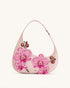 JW Pei Pink Women Harlee Orchid Embroidered Shoulder Bag SKU: 5S61-46_Pink Image 01