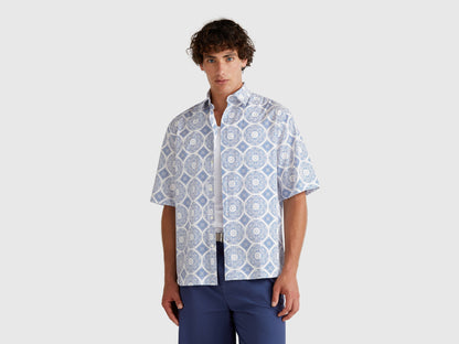 Benetton_Short Sleeve Patterned Shirt_5UBMUQ05P_68Q_01