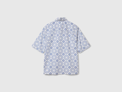 Benetton_Short Sleeve Patterned Shirt_5UBMUQ05P_68Q_05