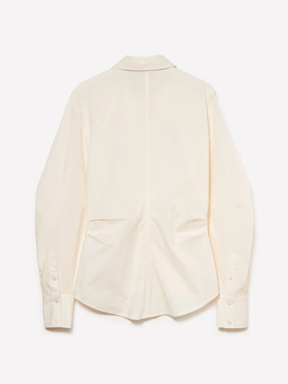 Sisley Creamy white Women Slim Fit Shirt with Pleats SKU: 5V5TLQ0AE_00E Image 06