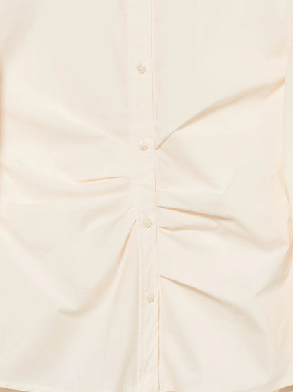 Sisley Creamy white Women Slim Fit Shirt with Pleats SKU: 5V5TLQ0AE_00E Image 07
