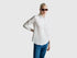 Benetton White Women Regular Fit Shirt in Lightweight Cotton SKU: 5WPQDQ0AX_101 Image 01
