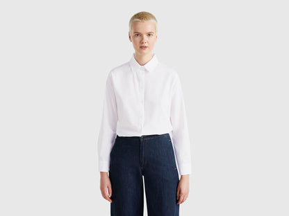 Beneton_Regular Fit Shirt in Light Cotton_5WPQDQ0AX_101_02