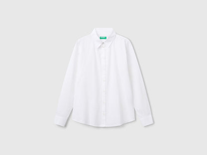 Beneton_Regular Fit Shirt in Light Cotton_5WPQDQ0AX_101_04