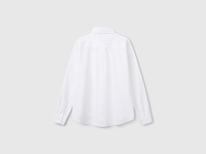 Beneton_Regular Fit Shirt in Light Cotton_5WPQDQ0AX_101_05