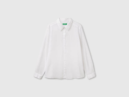 Benetton_White_Regular Fit Viscose Shirt_5WPWDQ0B0_101_04