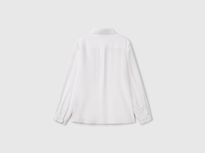Benetton_White_Regular Fit Viscose Shirt_5WPWDQ0B0_101_05