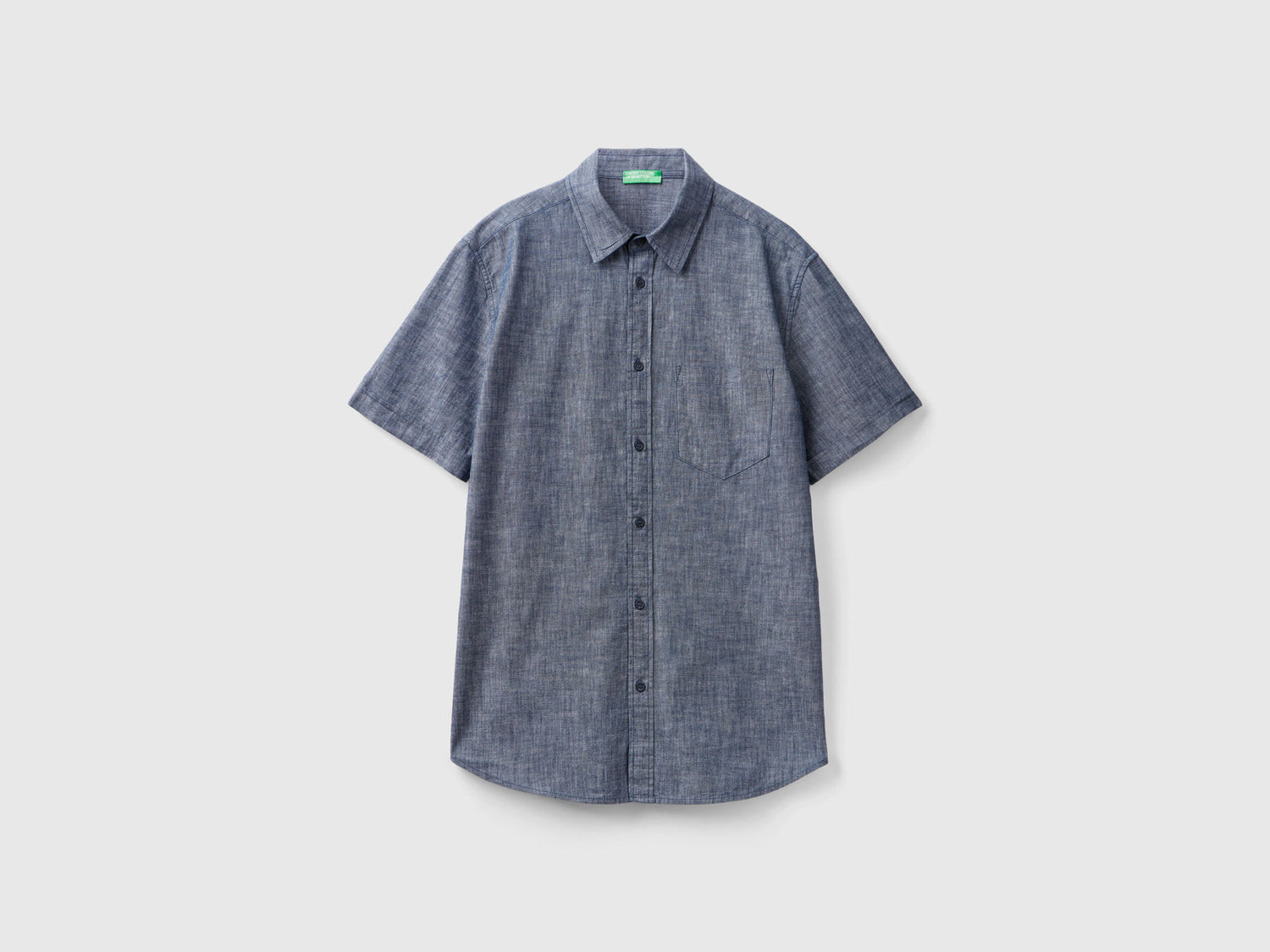 Short Sleeve Chambray Shirt_5Wv1Uq03P_901_04