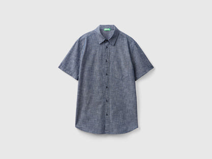 Short Sleeve Chambray Shirt_5Wv1Uq03P_901_04