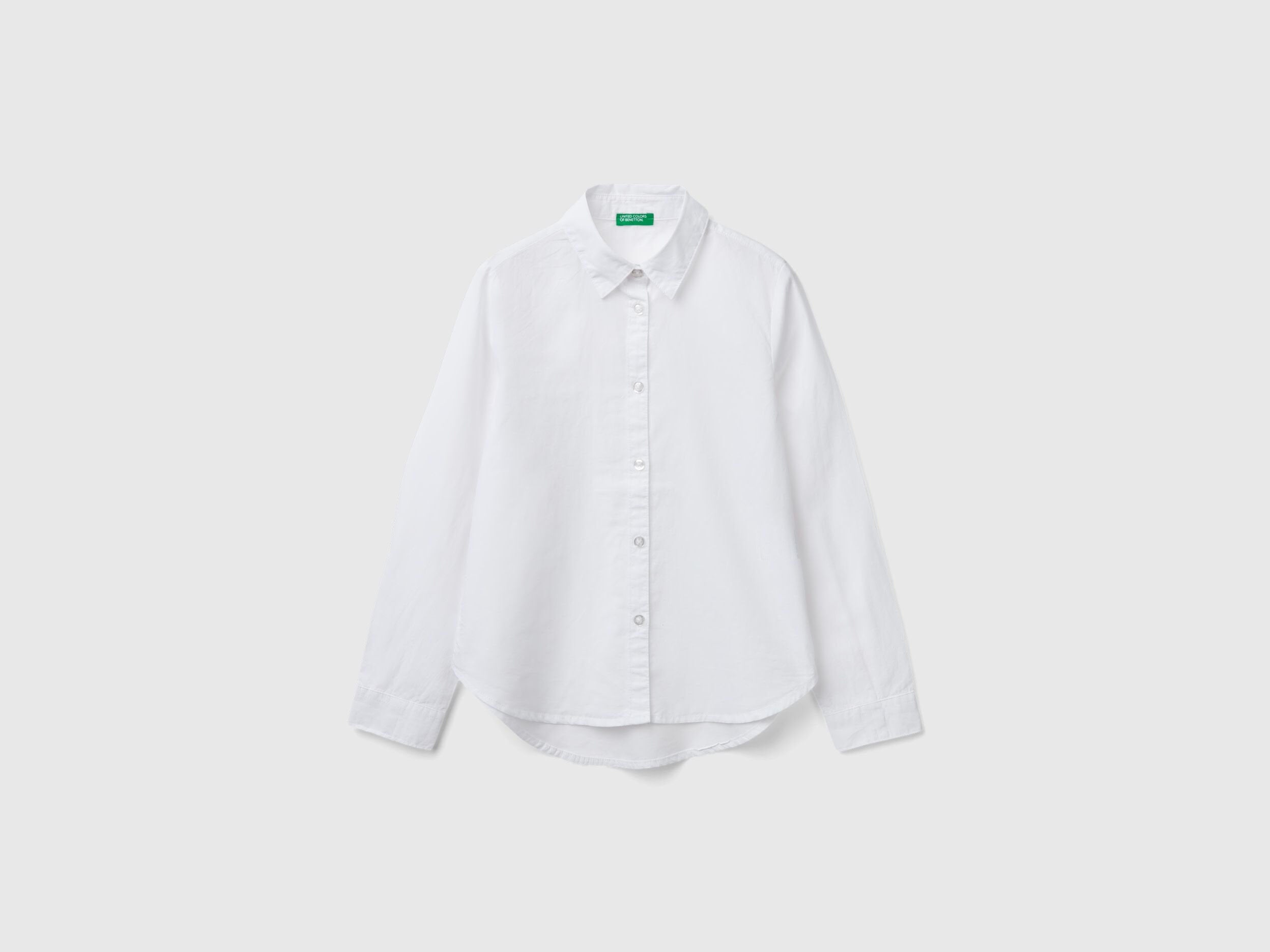 White Shirt In Pure Cotton_5X9ZCQ03A_101_01