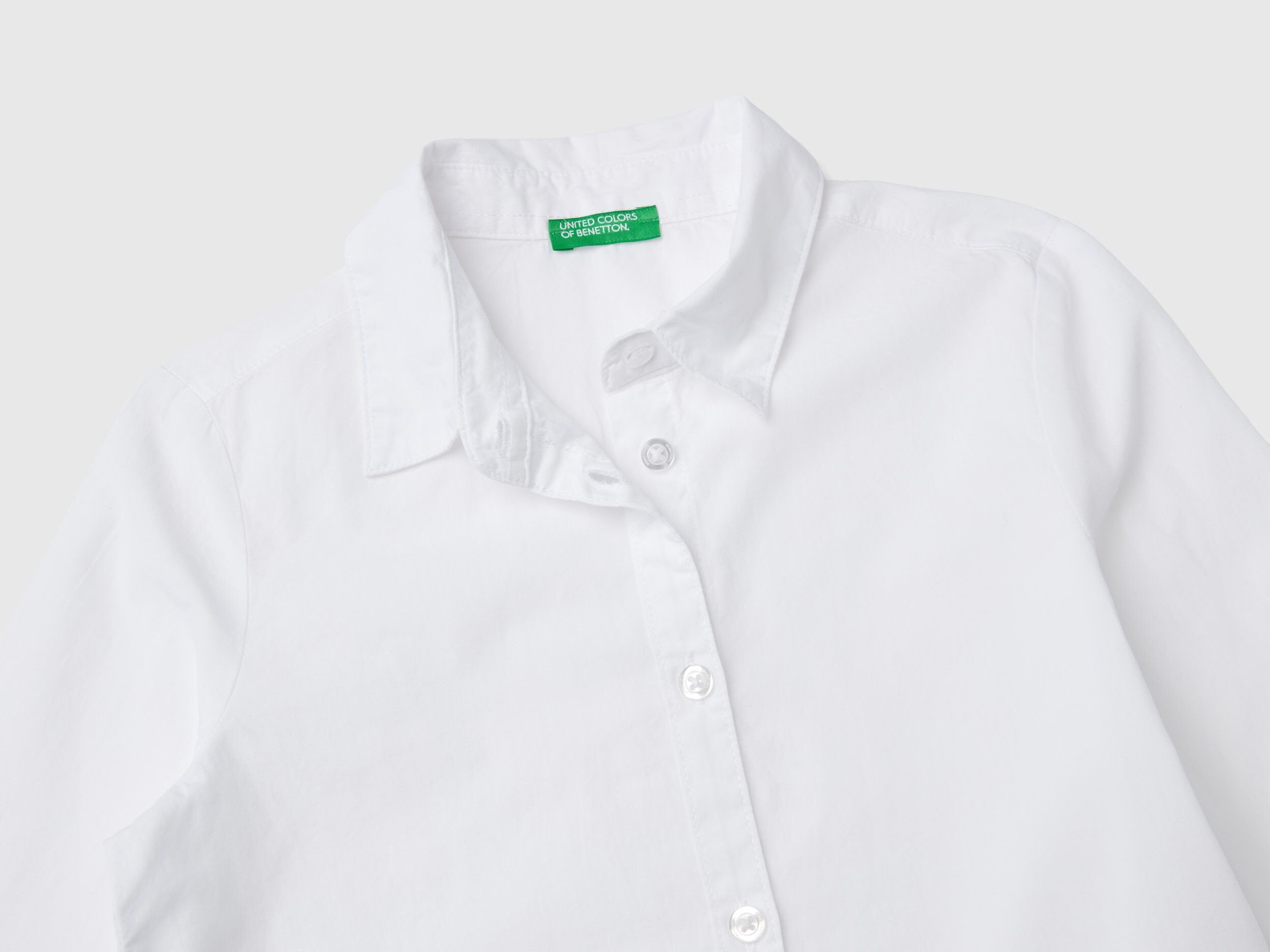 White Shirt In Pure Cotton_5X9ZCQ03A_101_03