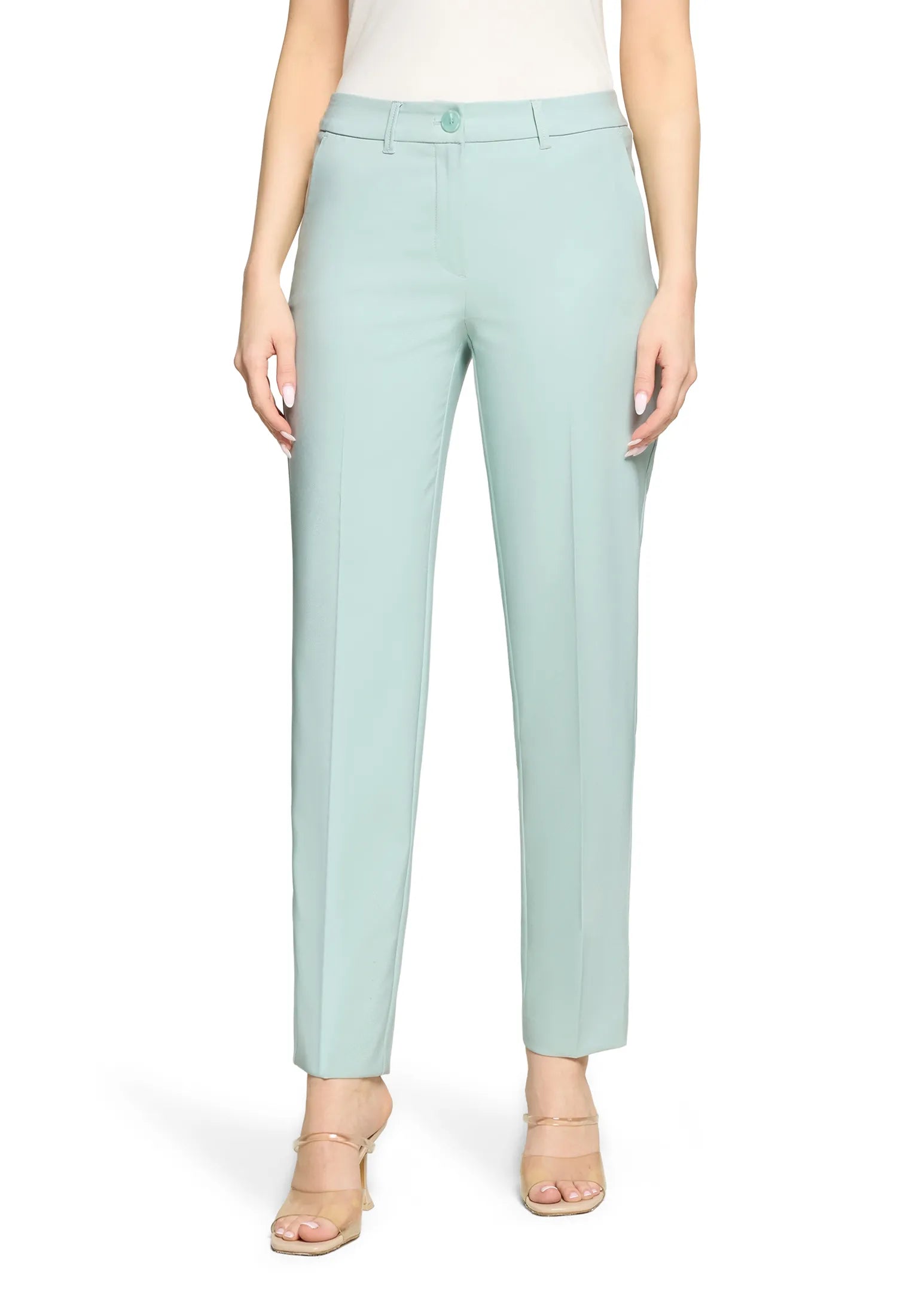 Betty Barclay Gray Mist Women Business Trousers with Crease, Style Nele SKU: 6002-1080_8270 Image 01