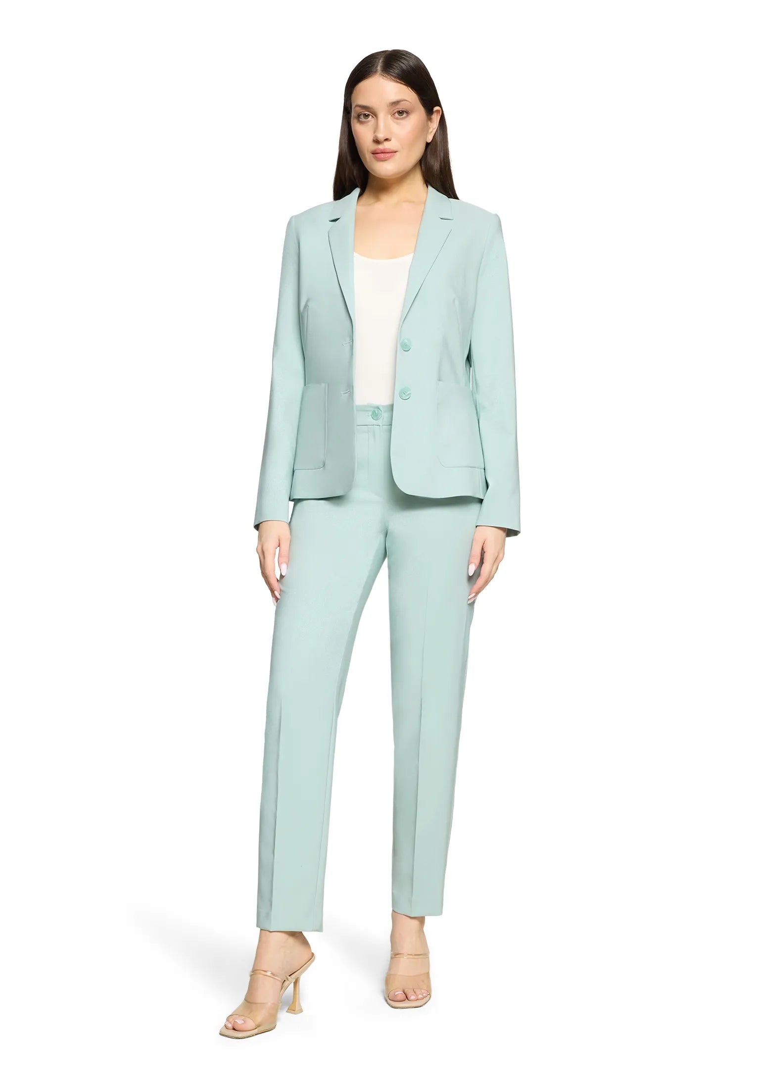 Betty Barclay Gray Mist Women Business Trousers with Crease, Style Nele SKU: 6002-1080_8270 Image 02